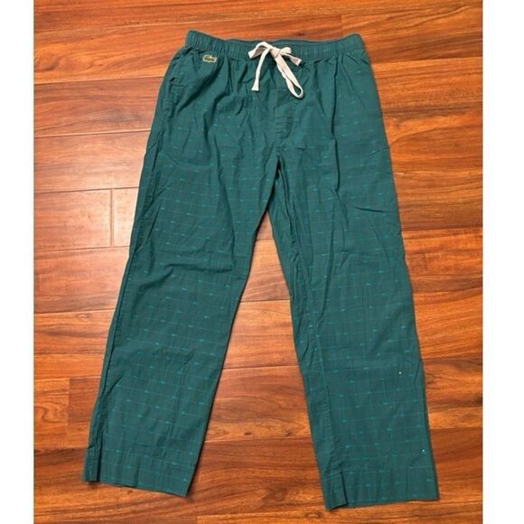 Lacoste green pajama pants - Picture 1 of 7